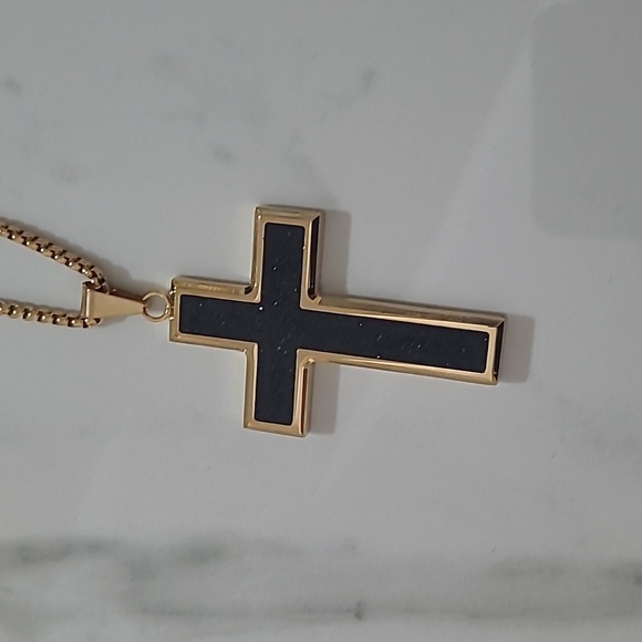 Men's Cross Necklace - Picture 2 of 4
